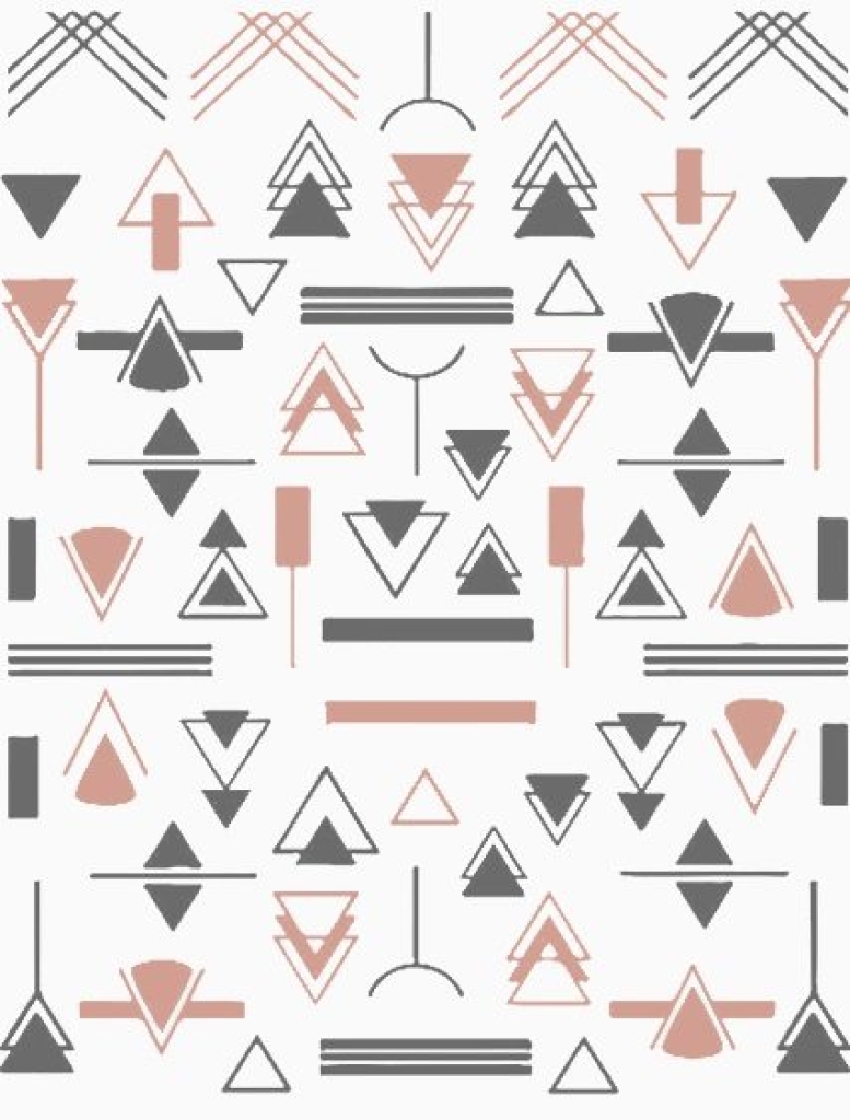 Nagelsticker - Aufkleber selbstklebend - Nail Sticker - rosegold schwarz Geometrie Dreieck Rahmen streifen